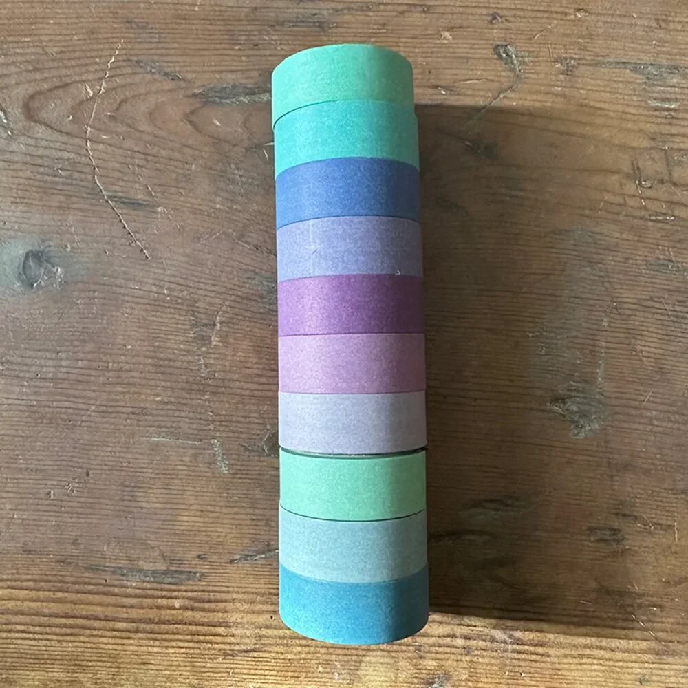 Washi Tape 10 Rolls - 15 mm Colors Decorative Tape NWOT